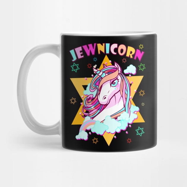 Jewnicorn Jewish Unicorn Jew Rosh Hashanah Star of David by wonderws